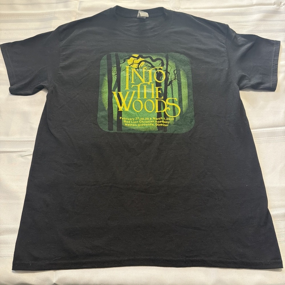 Gildan Into The Woods Red Lion Christian Academy Cast T-Shirt Black Large 2020